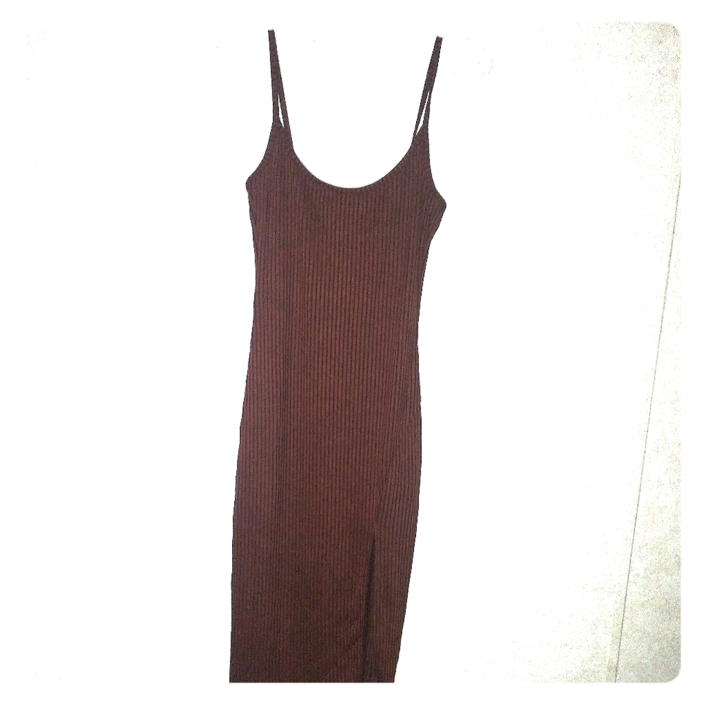 Chocolate knit dress (NWOT)